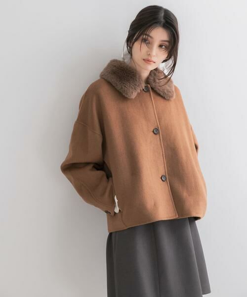 URBAN RESEARCH ROSSO / アーバンリサーチ ロッソ その他アウター | 『WEB/一部店舗限定』2wayファーカラーリバーショートコート | 詳細4