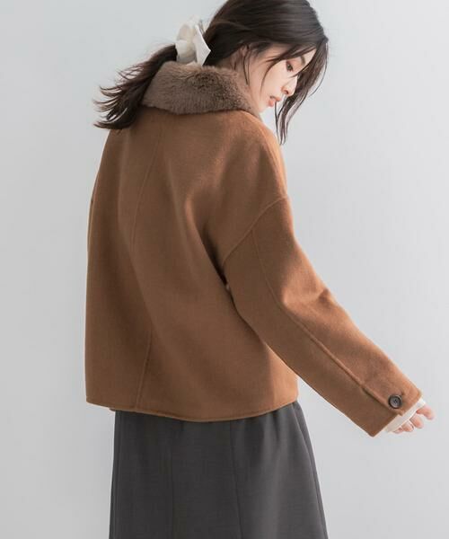 URBAN RESEARCH ROSSO / アーバンリサーチ ロッソ その他アウター | 『WEB/一部店舗限定』2wayファーカラーリバーショートコート | 詳細5