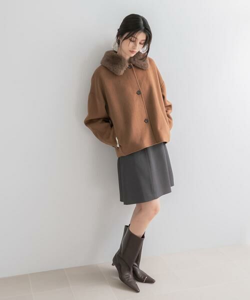 URBAN RESEARCH ROSSO / アーバンリサーチ ロッソ その他アウター | 『WEB/一部店舗限定』2wayファーカラーリバーショートコート | 詳細6