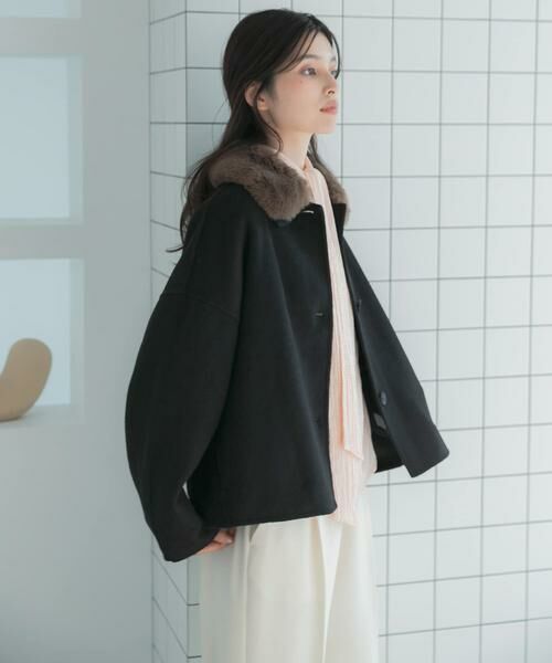 URBAN RESEARCH ROSSO / アーバンリサーチ ロッソ その他アウター | 『WEB/一部店舗限定』2wayファーカラーリバーショートコート | 詳細11