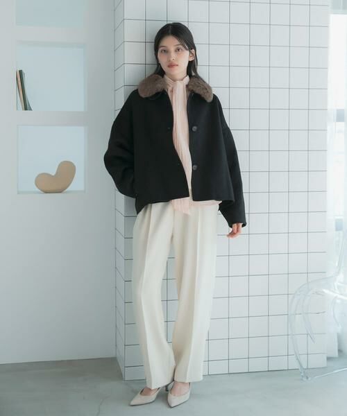 URBAN RESEARCH ROSSO / アーバンリサーチ ロッソ その他アウター | 『WEB/一部店舗限定』2wayファーカラーリバーショートコート | 詳細13