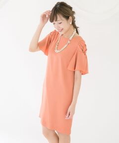 デザインスリーブドレス∴