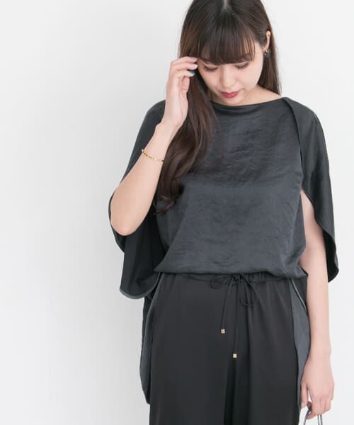 ＊＊URBAN RESEARCH ROSSO / アーバンリサーチ ロッソ シャツ・ブラウス | 2WAYケープブラウス∴（BLACK）