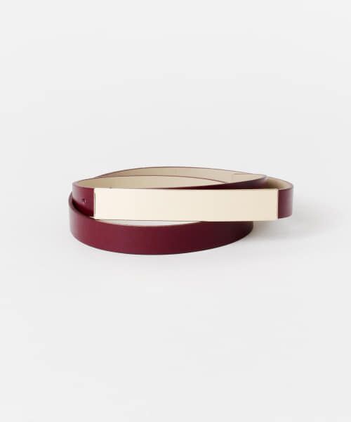 ＊＊URBAN RESEARCH ROSSO / アーバンリサーチ ロッソ ベルト・サスペンダー | プレートベルト（WINE）