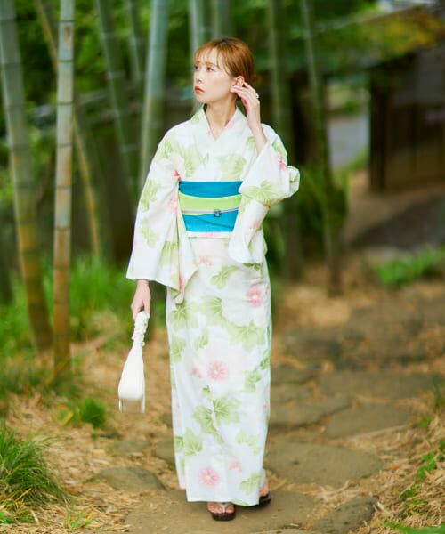 ＊＊URBAN RESEARCH ROSSO / アーバンリサーチ ロッソ 着物・浴衣・小物類 | 浴衣 新夏芙蓉（淡緑）
