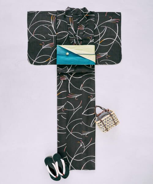 ＊＊URBAN RESEARCH ROSSO / アーバンリサーチ ロッソ 着物・浴衣・小物類 | 浴衣 すすき（灰）