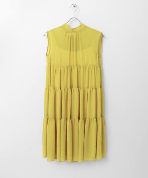 ＊＊URBAN RESEARCH ROSSO / アーバンリサーチ ロッソ ドレス | kaene　シフォンティアードワンピース（YELLOW）
