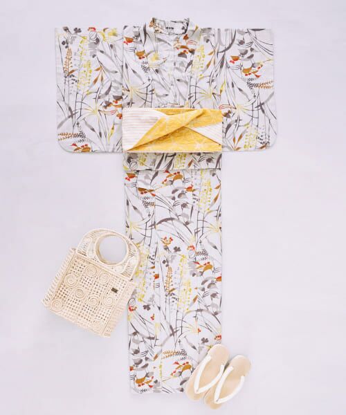 ＊＊URBAN RESEARCH ROSSO / アーバンリサーチ ロッソ 着物・浴衣・小物類 | 浴衣　秋草（灰）