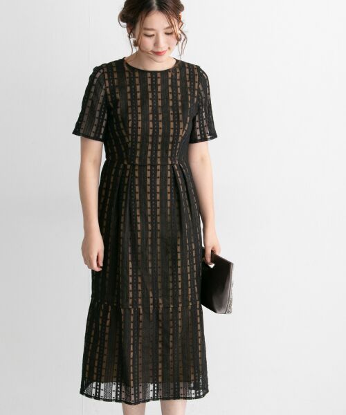 カエン　kaene　刺繍マーメイドワンピース　アーバンリサーチ ロッソ38 セール】 kaene 刺繍マーメイドワンピース （ドレス