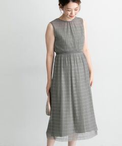 ボーダーチュールドレス