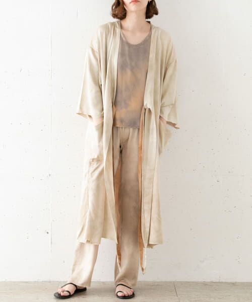 ＊＊URBAN RESEARCH ROSSO / アーバンリサーチ ロッソ その他アウター | TANAKA　SILK KIMONO ROBE（WHITE SAND）