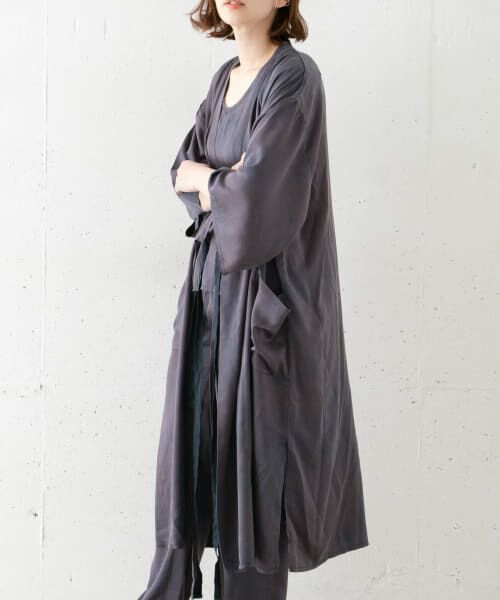 ＊＊URBAN RESEARCH ROSSO / アーバンリサーチ ロッソ その他アウター | TANAKA　SILK KIMONO ROBE（MIDNIGHT）