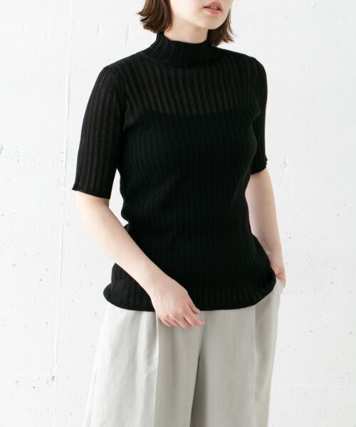 ＊＊URBAN RESEARCH ROSSO / アーバンリサーチ ロッソ ニット・セーター | BEIGE,　RATAT KNIT（05 BLACK）