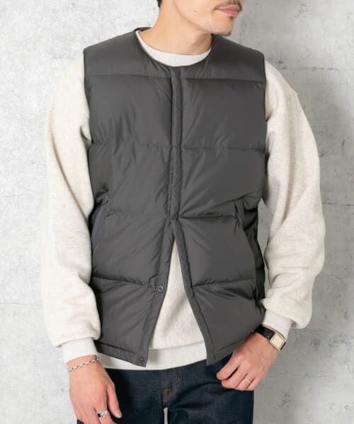 ＊＊URBAN RESEARCH ROSSO / アーバンリサーチ ロッソ ダウンジャケット・ベスト | 丸井織物ダウンベスト（GRAY）