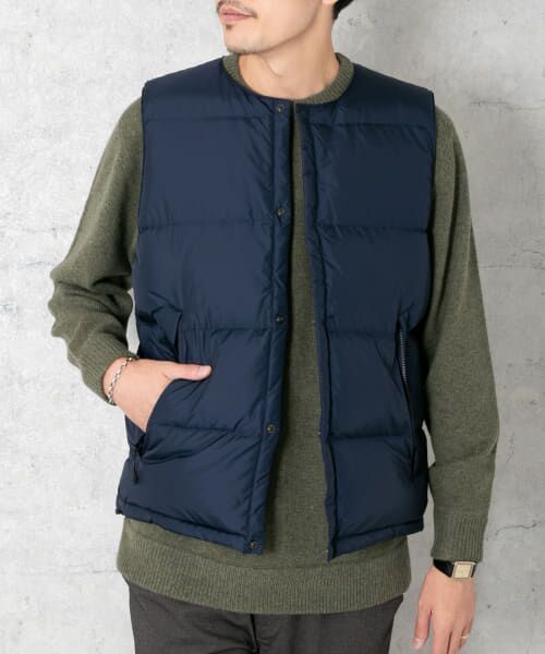 ＊＊URBAN RESEARCH ROSSO / アーバンリサーチ ロッソ ダウンジャケット・ベスト | 丸井織物ダウンベスト（NAVY）