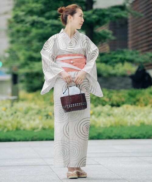 着物・浴衣 A 洗える 浴衣 ] 鬼灯（クロ 105-337-013-88）ゆかた バチ衿 セオα CEOα