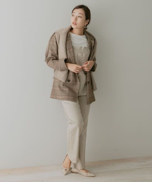 【美品】 アーバンリサーチロッソ チェックダブルテーラードジャケット セール】 F by ROSSO チェックダブルテーラードジャケット