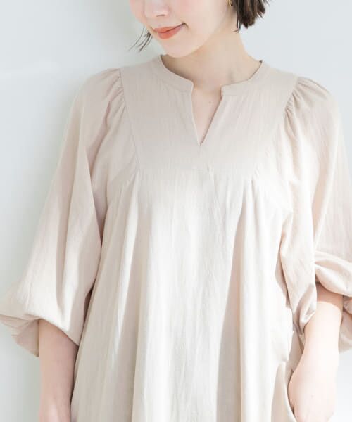 セール】 F by ROSSO コットンスラブスキッパーワンピース