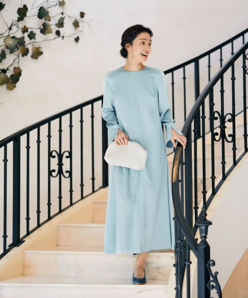 ＊＊URBAN RESEARCH ROSSO / アーバンリサーチ ロッソ ドレス | サッカーサテンドレス（mint）