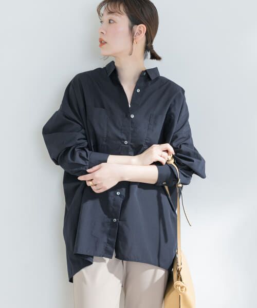 エフバイロッソ　25SS 新品　UR TECH イージーリネン　オーバーシャツ エフバイロッソ 25SS 新品 UR TECH イージーリネン オーバー