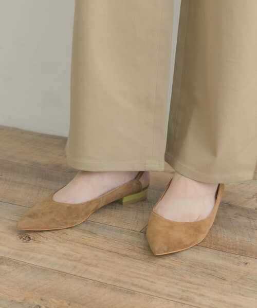 ＊＊URBAN RESEARCH ROSSO / アーバンリサーチ ロッソ パンプス | 『MADE IN JAPAN』F by ROSSO　バックストラップスウェードパンプス（K/BROWN）