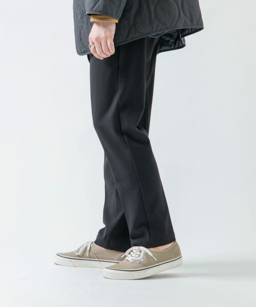 ＊＊URBAN RESEARCH ROSSO / アーバンリサーチ ロッソ スラックス・ドレスパンツ | 『XLサイズあり』ウールライクイージースラックス（BLACK）