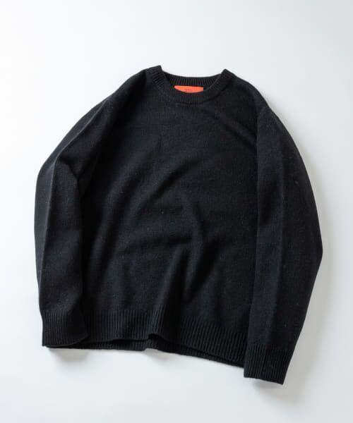＊＊URBAN RESEARCH ROSSO / アーバンリサーチ ロッソ ニット・セーター | 『XLサイズあり』シェットランドクルーネックニット（BLACK）