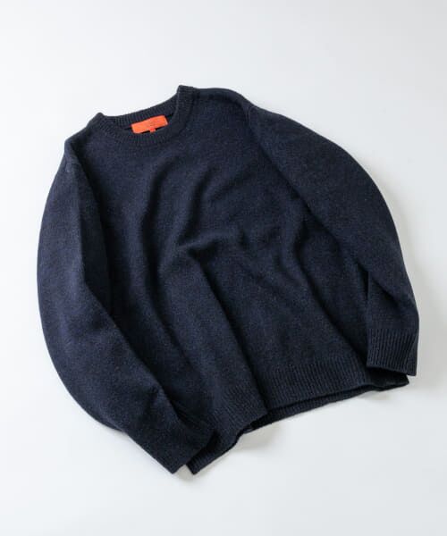 ＊＊URBAN RESEARCH ROSSO / アーバンリサーチ ロッソ ニット・セーター | 『XLサイズあり』シェットランドクルーネックニット（NAVY）