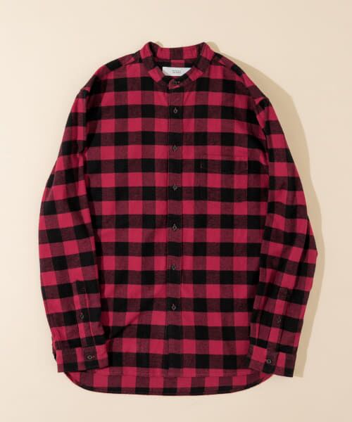 ＊＊URBAN RESEARCH ROSSO / アーバンリサーチ ロッソ シャツ・ブラウス | 『XLサイズあり』『抗菌/防臭ハイパフォーマンスフランネルバンドカラーシャツ（REDCHECK）