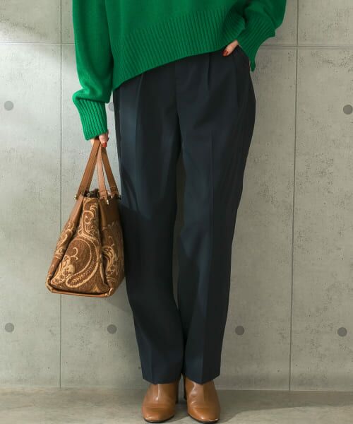 ＊＊URBAN RESEARCH ROSSO / アーバンリサーチ ロッソ その他パンツ | カーブフォルムハイウエストパンツ（CHARCOAL）