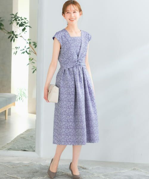 ＊＊URBAN RESEARCH ROSSO / アーバンリサーチ ロッソ ドレス | 『別注』Chaco×ROSSO　ジャガード2WAYドレス（blue）