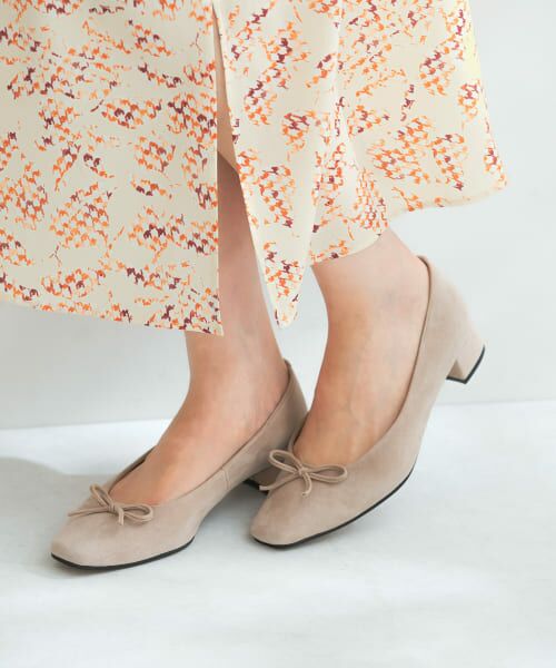 ＊＊URBAN RESEARCH ROSSO / アーバンリサーチ ロッソ バレエシューズ | シープスエードバレエシューズ（ベージュモカ）