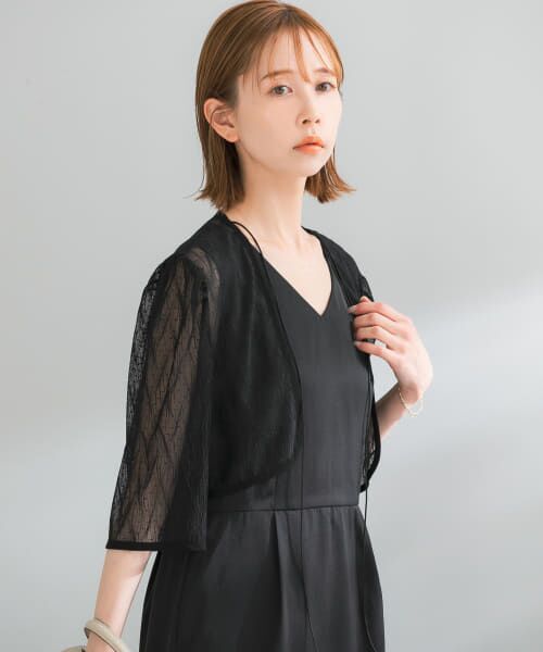 ＊＊URBAN RESEARCH ROSSO / アーバンリサーチ ロッソ ドレス | kaene　ボレロレイヤードドレス（BK）