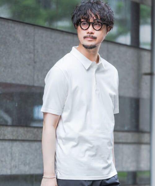 ＊＊URBAN RESEARCH ROSSO / アーバンリサーチ ロッソ ポロシャツ | 『XLサイズあり』汗染み防止半袖ポロシャツ（WHITE）