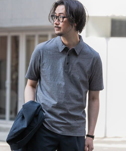 ＊＊URBAN RESEARCH ROSSO / アーバンリサーチ ロッソ ポロシャツ | 『XLサイズあり』汗染み防止半袖ポロシャツ（GRAY）