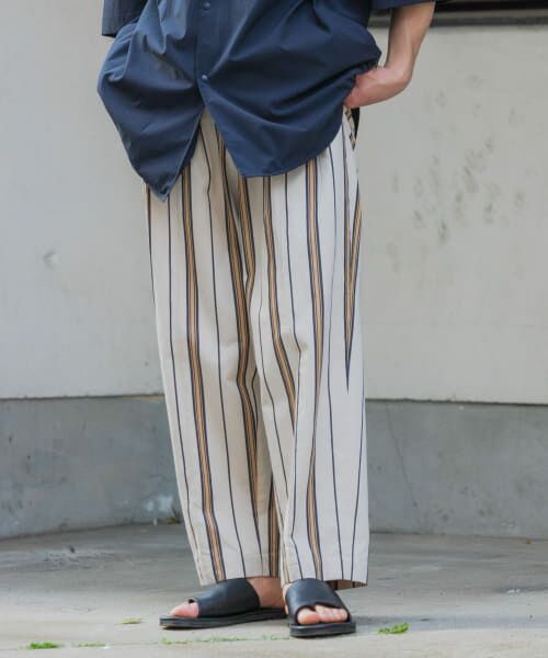 ＊＊URBAN RESEARCH ROSSO / アーバンリサーチ ロッソ その他パンツ | 『WEB限定』イージーストライプパンツ（BEIGE）