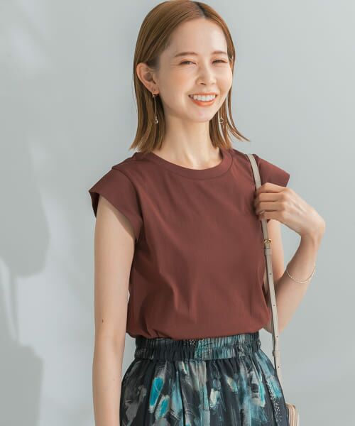 ＊＊URBAN RESEARCH ROSSO / アーバンリサーチ ロッソ Tシャツ | フレンチTシャツ（BROWN）