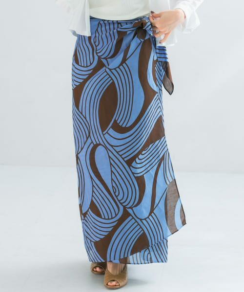 ＊＊URBAN RESEARCH ROSSO / アーバンリサーチ ロッソ スカート | ESLOW　WRAP SKIRT（BLUEBRN）