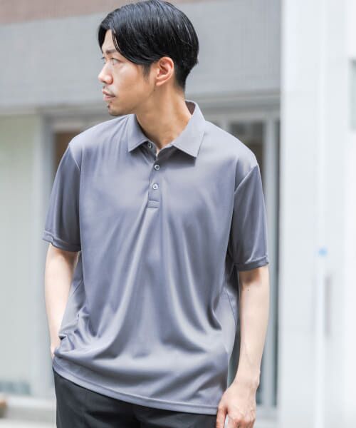 ＊＊URBAN RESEARCH ROSSO / アーバンリサーチ ロッソ ポロシャツ | 『抗菌/防臭』『XLサイズあり』ハイパフォーマンスコンフォートポロシャツ（GRAY）