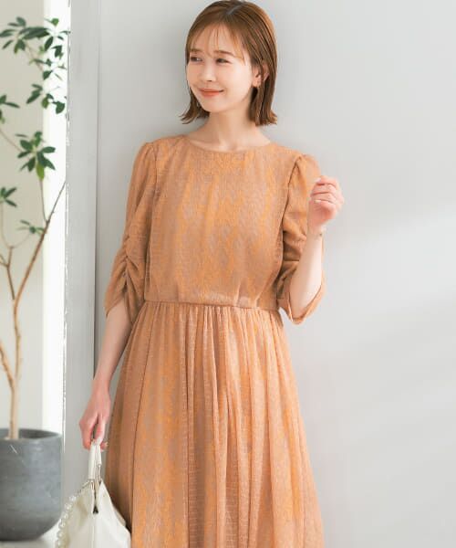 ＊＊URBAN RESEARCH ROSSO / アーバンリサーチ ロッソ ドレス | オーバーレースドレス（yellow）