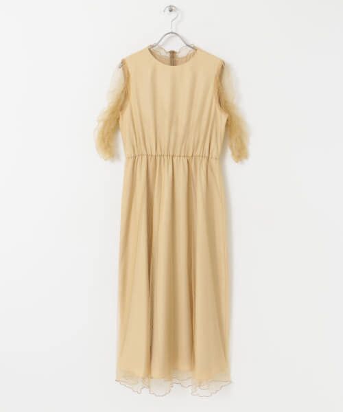 ＊＊URBAN RESEARCH ROSSO / アーバンリサーチ ロッソ ドレス | kaene　シャイニーチュールドレス（beige）