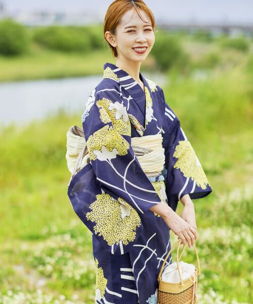 綿絽ゆかた 花と蔓 （着物・浴衣・小物類）｜＊＊URBAN RESEARCH