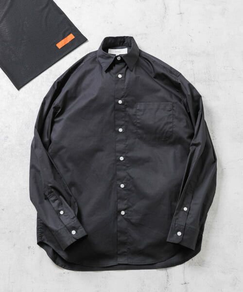 ＊＊URBAN RESEARCH ROSSO / アーバンリサーチ ロッソ シャツ・ブラウス | 『XXLサイズあり』ハイパフォーマンスブロードレギュラーシャツ（BLACK）