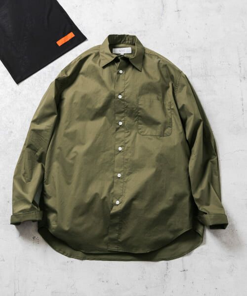 ＊＊URBAN RESEARCH ROSSO / アーバンリサーチ ロッソ シャツ・ブラウス | 『XXLサイズあり』ハイパフォーマンスブロードレギュラーシャツ（KHAKI）