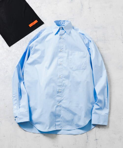 ＊＊URBAN RESEARCH ROSSO / アーバンリサーチ ロッソ シャツ・ブラウス | 『XXLサイズあり』ハイパフォーマンスブロードレギュラーシャツ（SAX）
