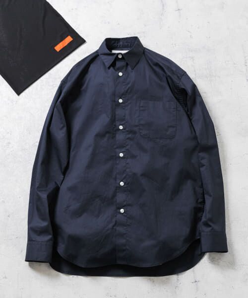 ＊＊URBAN RESEARCH ROSSO / アーバンリサーチ ロッソ シャツ・ブラウス | 『XXLサイズあり』ハイパフォーマンスブロードレギュラーシャツ（NAVY）