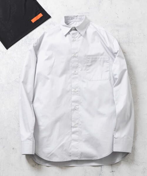 ＊＊URBAN RESEARCH ROSSO / アーバンリサーチ ロッソ シャツ・ブラウス | 『XXLサイズあり』ハイパフォーマンスブロードレギュラーシャツ（SILVER）