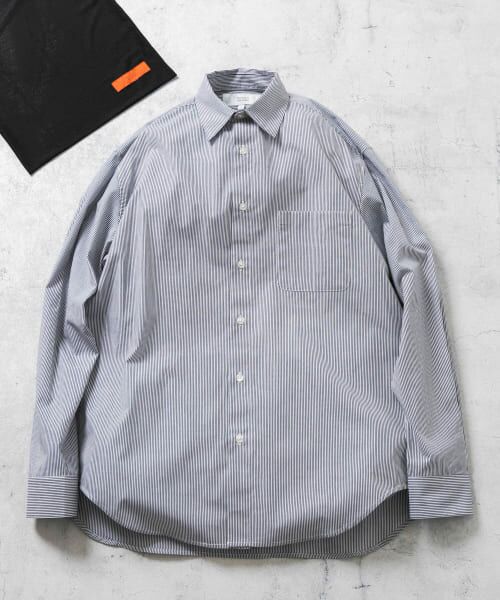 ＊＊URBAN RESEARCH ROSSO / アーバンリサーチ ロッソ シャツ・ブラウス | 『XXLサイズあり』ハイパフォーマンスブロードレギュラーシャツ（BLK STRIPE）