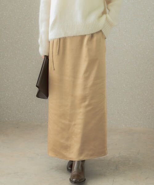 ＊＊URBAN RESEARCH ROSSO / アーバンリサーチ ロッソ スカート | マルチウェイサテンナロースカート（beige）