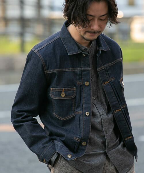 ＊＊URBAN RESEARCH ROSSO / アーバンリサーチ ロッソ Gジャン・デニムジャケット | 『セットアップ対応』 『XLサイズあり』ストレッチデニムトラッカージャケット（ONE WASH）